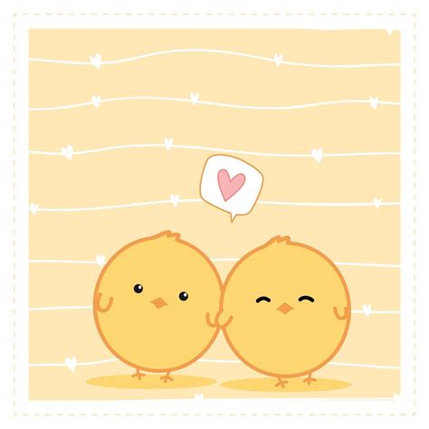 Cute Little Chicken Cartoon Doodle Card 2266220 Vector Art At Vecteezy