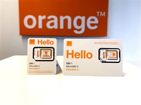 Orange Maakt Simkaartverpakking Kleiner As Mobility
