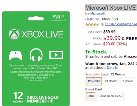 Maybe you would like to learn more about one of these? Xbox LIVE 12 Month Gold Card $20 off, free shipping Amazon sale HURRY - A Thrifty Mom - Recipes ...