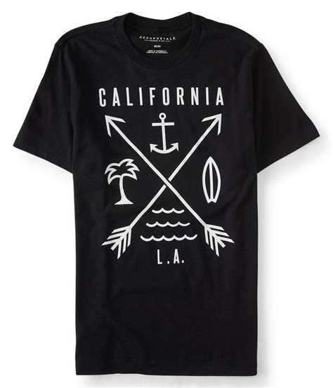 Aeropostale Mens California Vibes Graphic T Shirt Mens Tshirts Mens