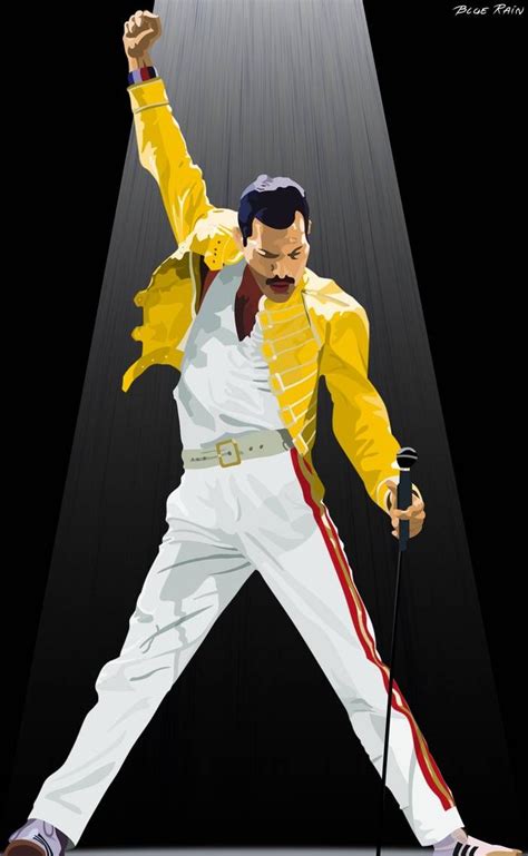 Freddie Mercury Vector By Bluerainartistry On Deviantart Fredy