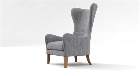 Jackson Wingback Chair S 3d Max