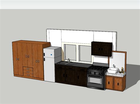 Mueble De Cocina Y Vanitory En Skp Cad 262 Mb Bibliocad