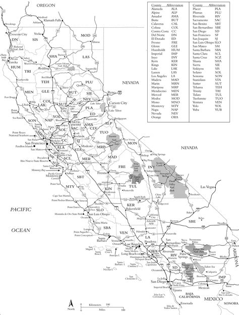 Rare Birds Of California • Map 1