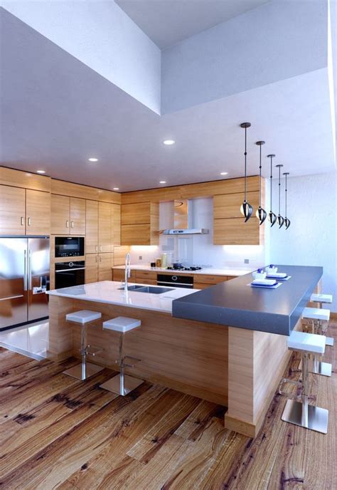 30 Create Wonderful Kitchen Island Design Ideas With Seating In 2020