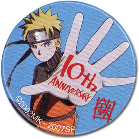 Great Eastern Entertainment Naruto Shippuden Th Anniversary Button By Great Eastern