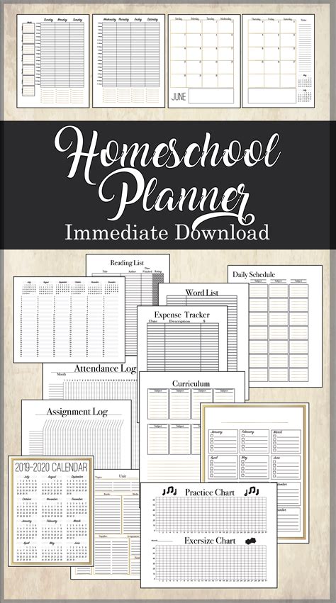 Homeschool Planner Download Homeschool Planner Homeschool Planner