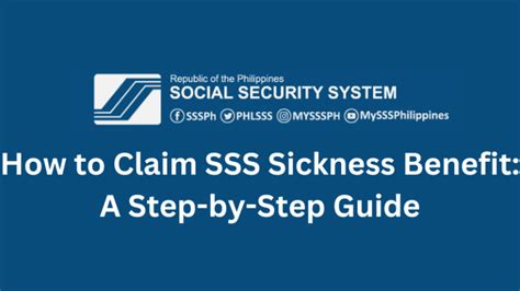 How To Claim Sss Sickness Benefit A Step By Step Guide Life Guide Ph