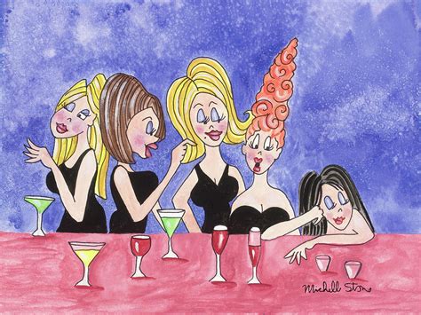 Girls Night Out Painting By Michelle Stone Pixels