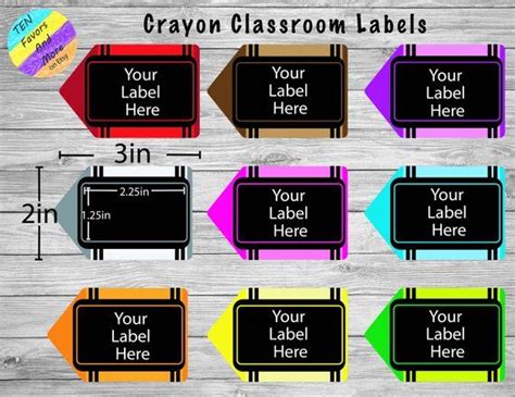 Crayon Labels Black Teachers Classroom Instant Etsy Classroom