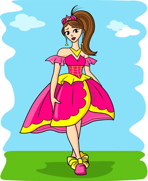Pretty Princess Free Stock Illustrations Creazilla