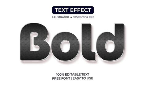 Premium Vector Bold Text Style Effect Template