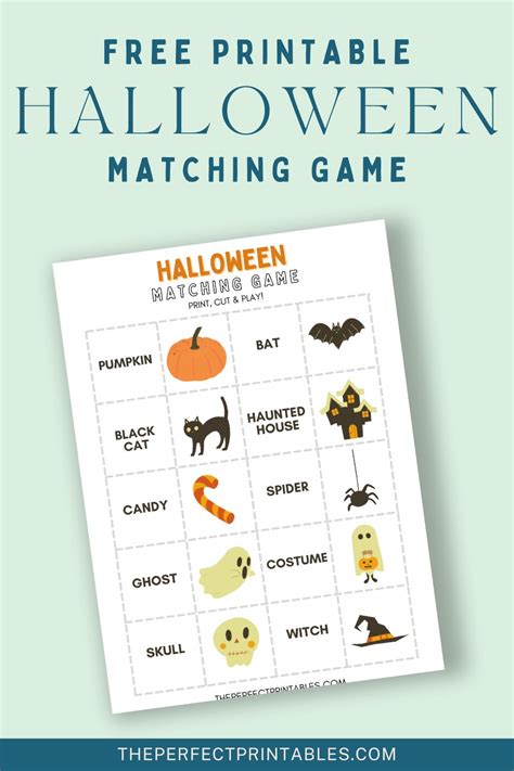 Free Halloween Matching Game Printable Perfect Printables