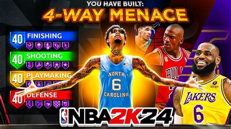 New 4 Way Menace Build Is The Best Build In Nba 2k24 New Best Game