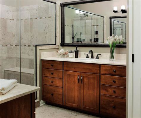 Shop for your new bath, toilet, basin and showers & accessories. Dark Maple Bathroom Cabinets - Aristokraft Cabinetry
