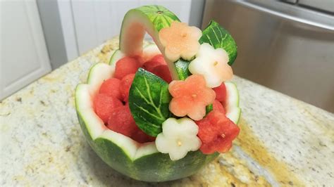 How To Make Mini Watermelon Bowl Easy Watermelon Carving Like A Pro Youtube