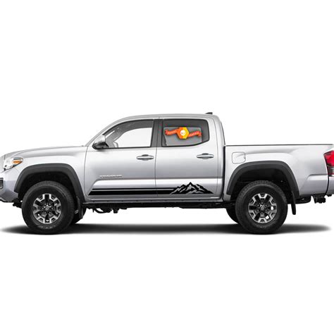 Pair Stripes For Tacoma Side Mountains Lines Rocker Panel Vinyl