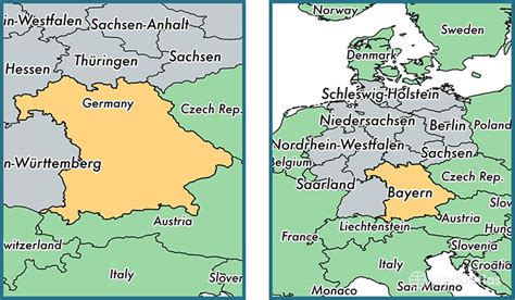 Bavaria State Germany Map Of Bavaria De Where Is Bavaria State
