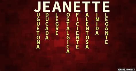 Qué Significa Jeanette