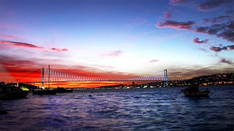 Hd Wallpaper Bosphorus Bridge Istanbul Jet Solo Türk Turkey