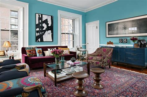 Mostly Jewel Toned Living Rooms Teal Living Rooms Eclectic Living