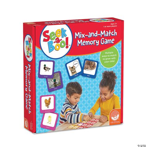 Seek A Boo Mix And Match Memory Game Mindware
