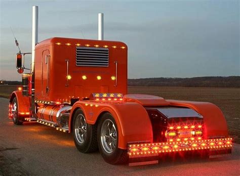 Peterbilt Custom 379 Light Show Show Trucks Big Rig Trucks Cars