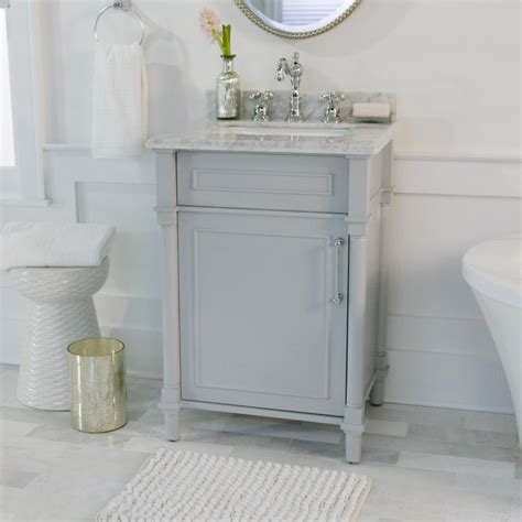 A new bathroom vanity top with a sink gives your bathroom a fresh, restored feel. Home Decorators Collection Aberdeen 24 in. W x 20 in. D ...