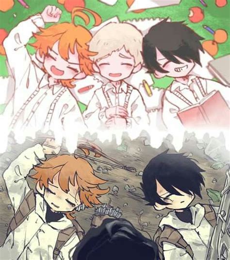 Pin De M A B E L 🌼 En ~ The Promised Neverland ~ Arte De Anime