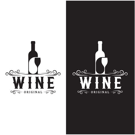 Wine logo with wine glasses and bottles.for night clubs,bars,cafe and