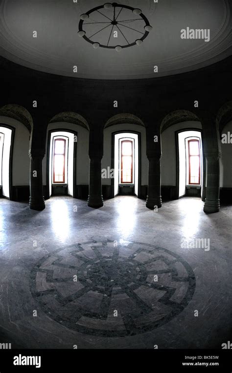 Occult Symbol Of A Black Sun In The Floor Of The Hall Of Ss Generals