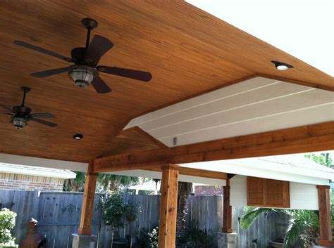 Patio Cover With Wood Columns And Outdoor Kitchen Hhi Patio Covers