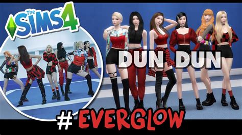 The Sims 4 สร้างซิมส์ Everglow Dun Dun Cc Links Youtube