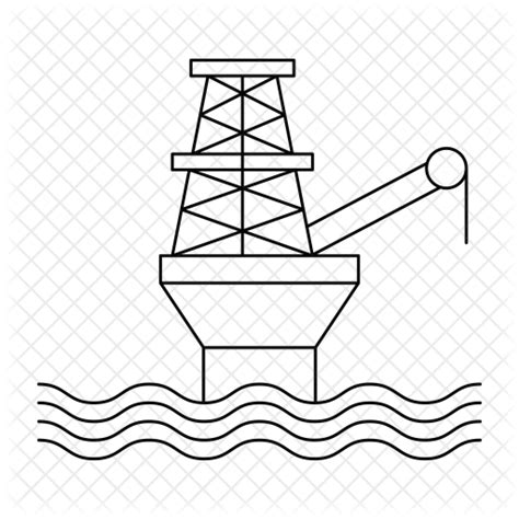 Oil Extraction Icon Download In Line Style