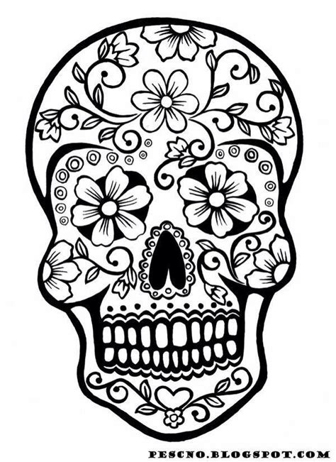 Calavera Para Colorear Skull Coloring Pages Halloween Coloring