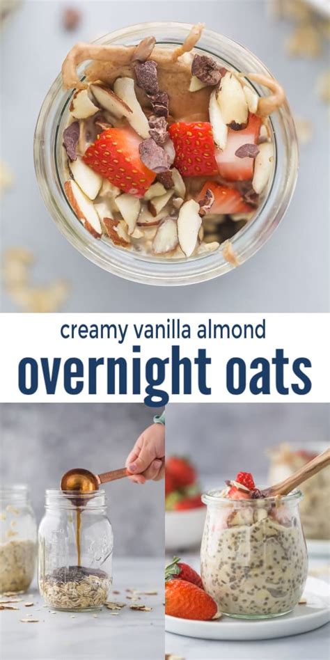 Healthy Vanilla Almond Overnight Oats Story Telling Co