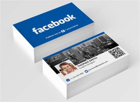 Facebook Business Card Template 21 Free And Premium Download