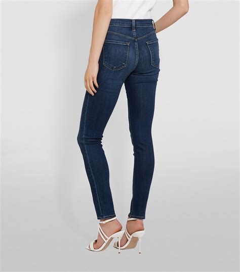 J Brand Navy Maria High Rise Skinny Jeans Harrods UK