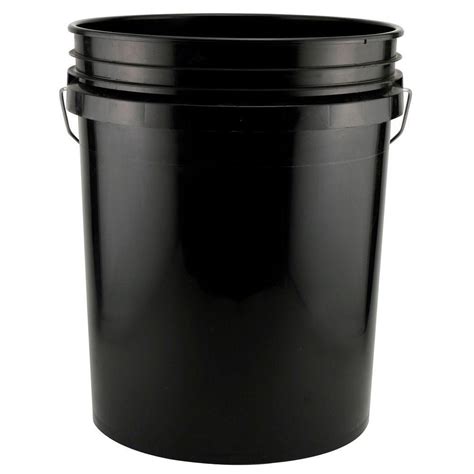 United Solutions 5 Gal Bucket In Black Pn0112 The Home Depot