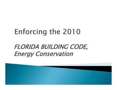 Florida Building Code Energy Conservation