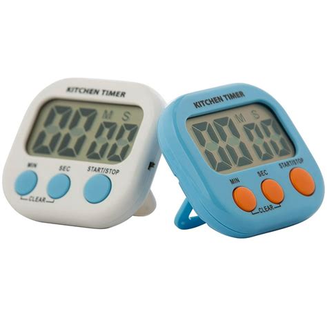 Kitchen Winners Digital Kitchen Timer With Large Lcd Display Set Of 2