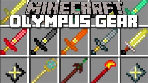 Minecraft Olympus Gear Mod Plenty Of Magical Staves And Swords