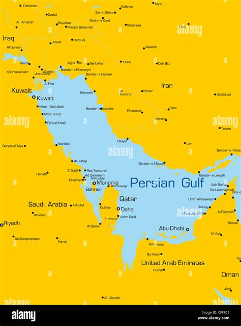 Persian Gulf Map Hi Res Stock Photography And Images Alamy