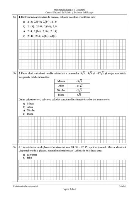 Evaluare națională 2021, proba de matematică | ce subiecte au primit elevii. Subiect Simulare Evaluare Nationala 2021 : Evaluarea ...