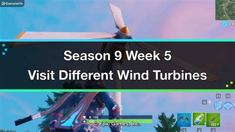 Fortnite Season 9 Week 5 Visit Different Wind Turbines Challenge Youtube