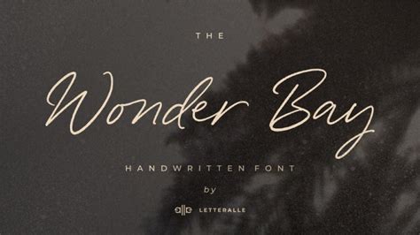Wonder Bay Font › Fontesk