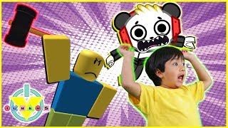 Vtubers Ryan And Combo Panda Roblox Roblox Slide Down Stuff In A Rainbow Box Let S Play With - ryan playing roblox with combo panda hide and seek