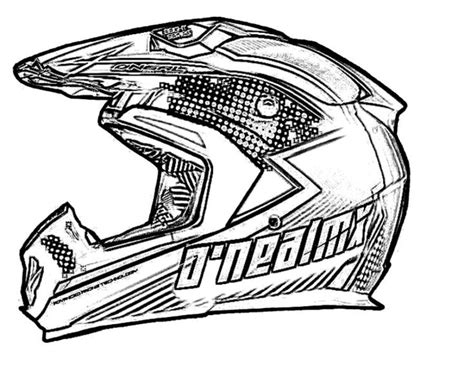 How to draw bike helmet. Kolorowanki: Kask motocyklowy do druku dla dzieci i dorosłych