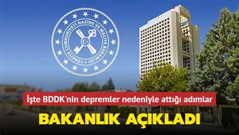 Bakanlık duyurdu İşte BDDK nin depremler nedeniyle attığı adımlar