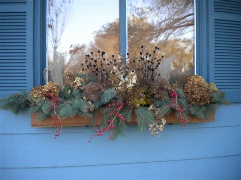 Window Boxes For Winter They Look Like This Til May Flower Boxes